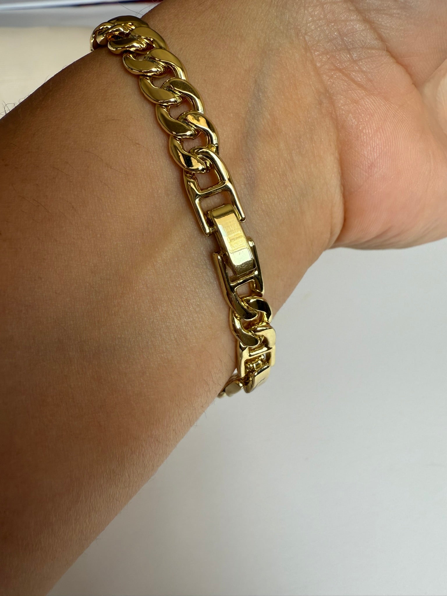 Pulsera Xuping Baño en Oro 18k Osito con Pavé de Cristales / Gold Plated Teddy Bear Bracelet